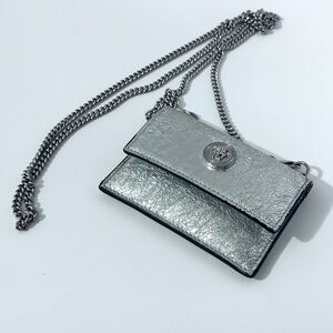 Versace silver Medusa chain wallet
